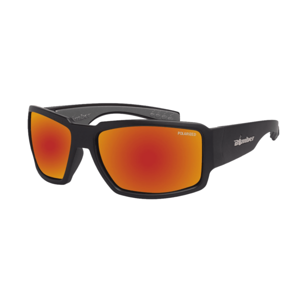 BG111RM Boogie Bomb Gafas de Sol Polarizadas Espejo rojo lente Seguridad calificado ANSI Z87+ que flotan