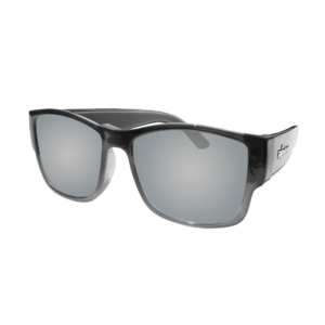 GM114 Gomer Bomb Gafas de Sol Polarizadas Cristal ahumado marco y espejo plateado lente UV400 que flotan