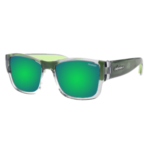 GM114GMGF Gomer Bomb Gafas de Sol Polarizadas cristal con Espejo verde lente y espuma verde que flotan