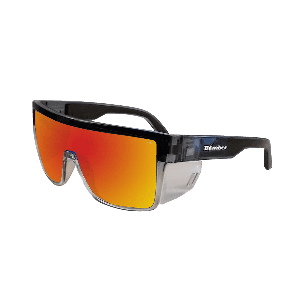 Buzz Bomb - Gafas de Sol Seguridad Espejo ANSI Z87+ 2 BZ104RM Buzz Bomb espejo rojo gafas de sol flotantes policarbonato