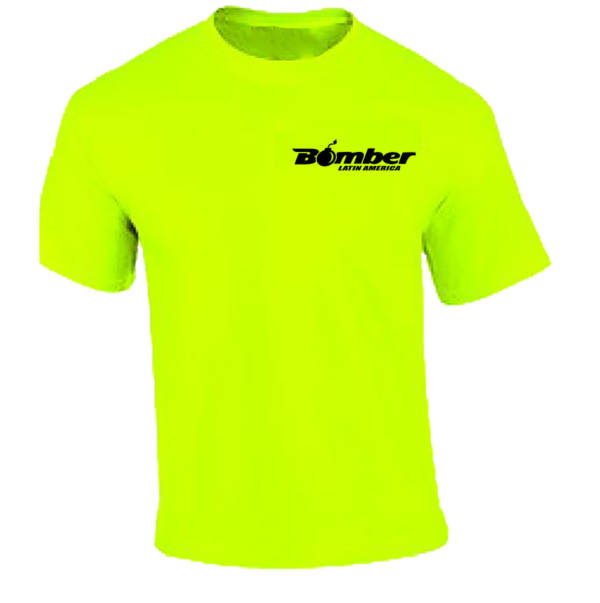 T-shirt estampada con un diseño de bolsillo de Bomber Latin America