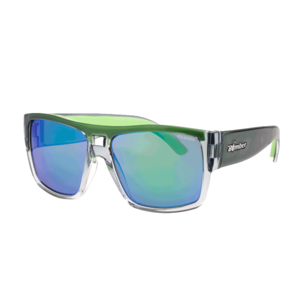 IRE114GMGF Irie Bomb Gafas de Sol Polarizadas cristal con Espejo verde lente y espuma verde que flotan