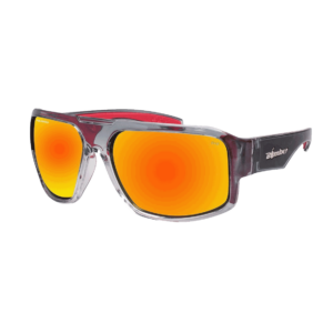 M114 Mega Bomb Gafas de Sol Polarizadas cristal que flotan con espejo rojo lente Seguridad calificado ANSI Z87+ y espuma rojo