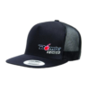 Gorra classico snapback, negro, con diseño de Bomber Eyewear bordado en el frente.