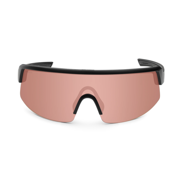 BRP111PM Bomb Rippa Gafas de sol polarizadas negro con lente espejo rosada de seguridad ANSI Z87+ que flotan