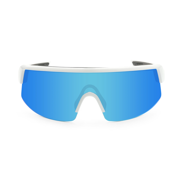 BRP115ICE Bomb Rippa Gafas de sol polarizadas blanco con lente espejo ICE de seguridad ANSI Z87+ que flotan