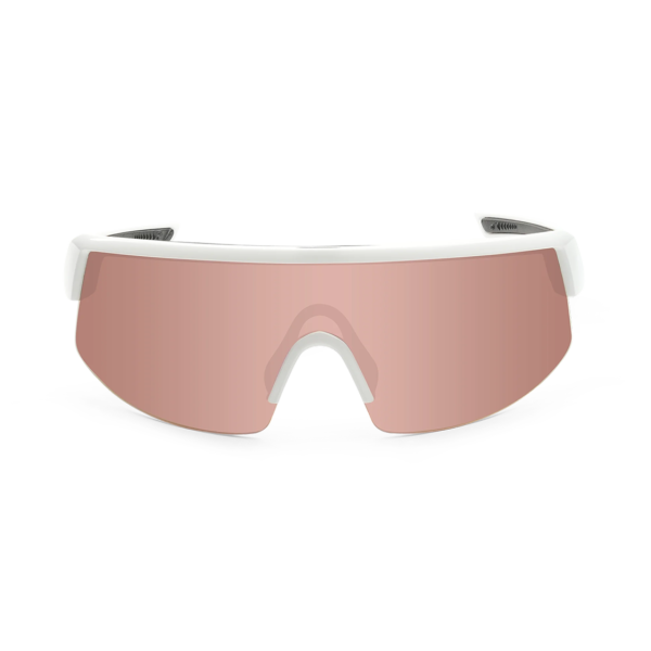 BRP115PM Bomb Rippa Gafas de sol polarizadas blanco con lente espejo rosada de seguridad ANSI Z87+ que flotan