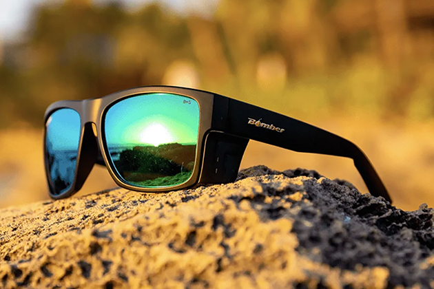 CL111GM clutch bomb lente verde espejo playa Bomber Floating Eyewear Latin America
